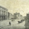 Rijeka 1830-tih - pogled na Adamićevo kazalište i Korzo.